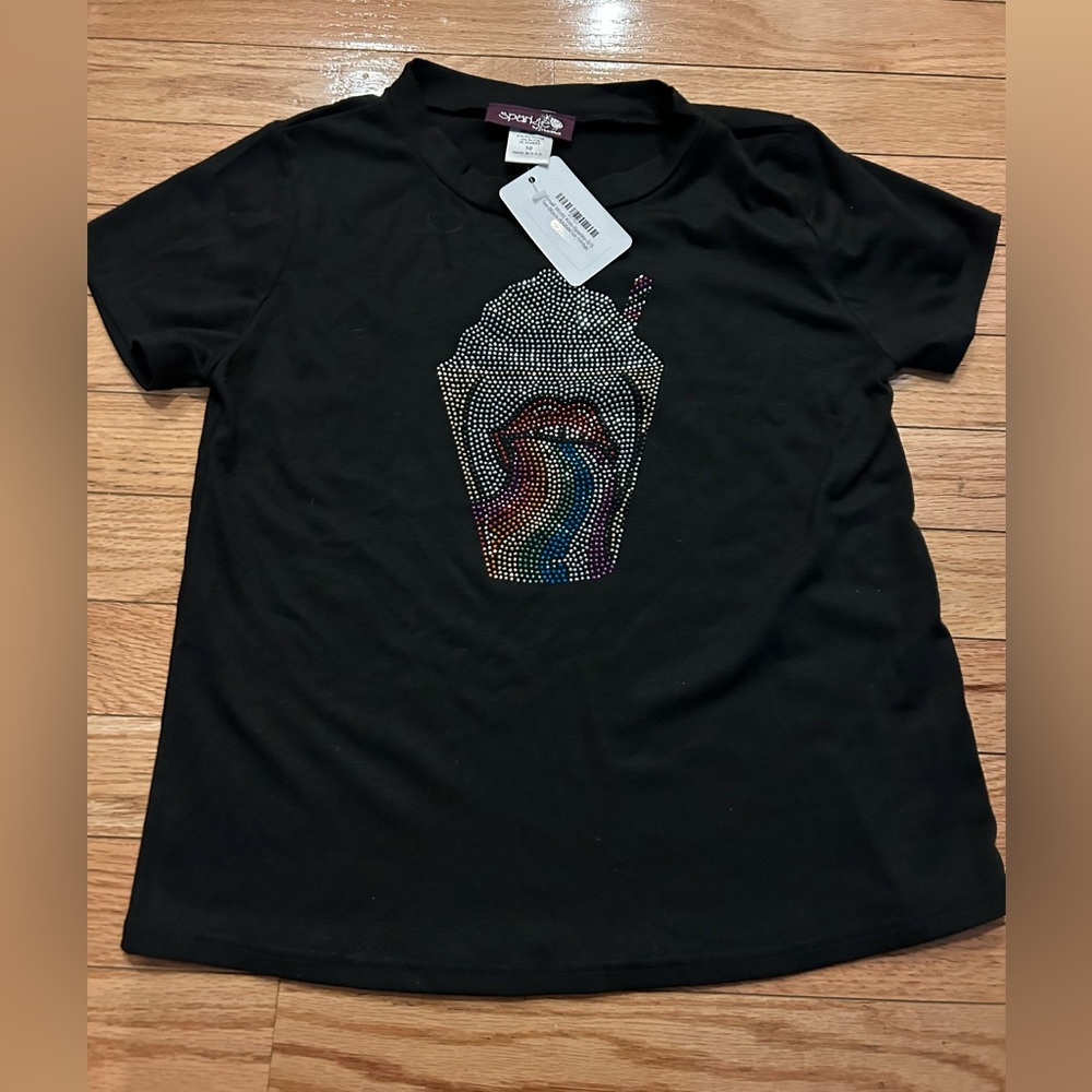 T-shirt Size 10 (87% Polyester, 10% Rayon, 3% Spandex)